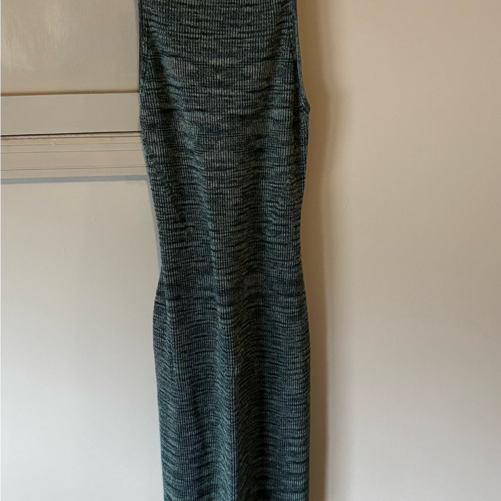 Banana Republic Textured Green Maxi Dress
